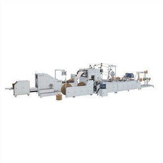 Fully Automatic Roll Fed Flat Rope Handle Paper Bag Machine